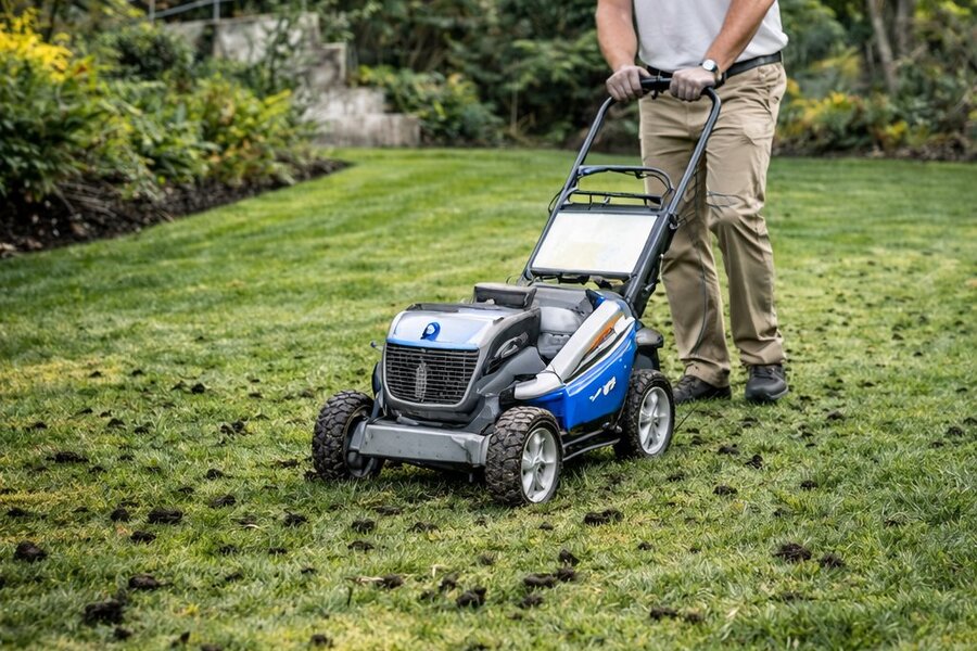 Lawn aeration and overseeding